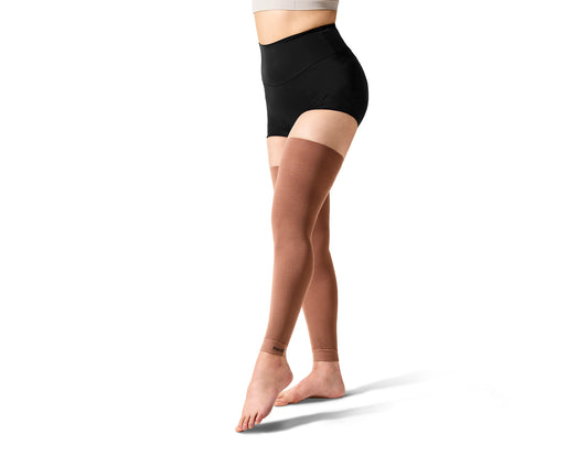 Almond Vita Compression Leg Sleeves