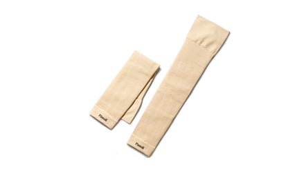 Cream Vita Compression Leg Sleeves